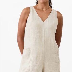 Athleta Cream Romper